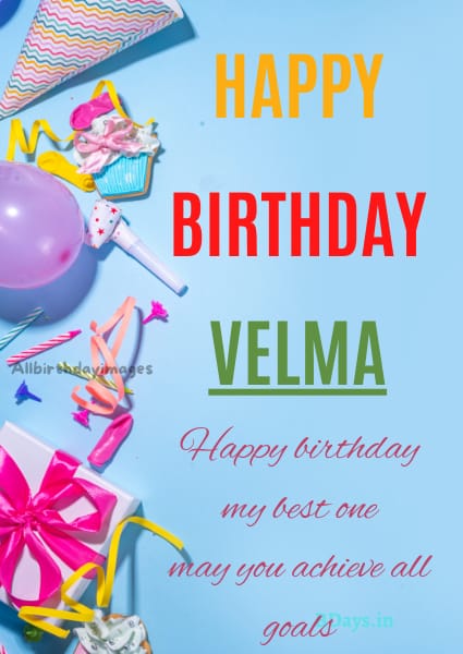 Happy Birthday Velma Card